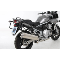 Side pannier rack Lock-it black for Suzuki GSF 1250/S Bandit (2007-2016) (silver pillion footrests)