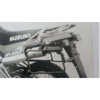 Side case carrier fixed black for Suzuki DR 650 RS (1990-1991)