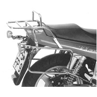 Complete carrier set (side case carrier and tubular luggage rack top case carrier) chrome for Suzuki VX 800 (1990-1995)