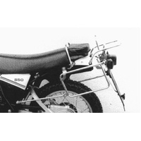 Complete carrier set (side case carrier and tubular luggage rack top case carrier) black for Yamaha XT 400/550