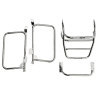 Complete carrier set (side case carrier and tubular luggage rack top case carrier) chrome for Yamaha XS 750 SE (1980-1981)