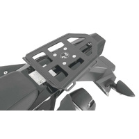 Luggage rack for universal top cases with black plastic adapter plate for Yamaha WR 125 R/X (2009-2016)