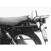 Complete carrier set (side case carrier and tubular luggage rack top case carrier) black for Yamaha XT 500 (1986-1989)