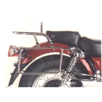 Complete carrier set (side case carrier and tubular luggage rack top case carrier) chrome for Yamaha XV 535/S Virago (1988-2003)