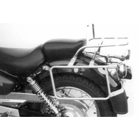 Complete carrier set (side case carrier and tubular luggage rack top case carrier) chrome for Yamaha XV 125/250 Virago (1989-2002)