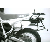Complete carrier set (side case carrier and tubular luggage rack top case carrier) black for Yamaha TT 600 E/S (1993-1997)