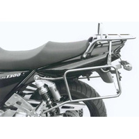 Complete carrier set (side case carrier and tubular luggage rack top case carrier) black for Yamaha XJR 1200/SP/1300 (1994-2003)