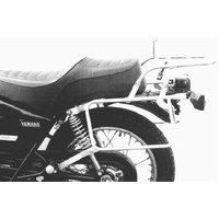 Complete carrier set (side case carrier and tubular luggage rack top case carrier) chrome for Yamaha SR 125 (1996-2001)
