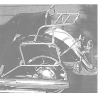 Complete carrier set (side case carrier and tubular luggage rack top case carrier) chrome for Yamaha XVZ 1300 Royal Star (1983-1994)