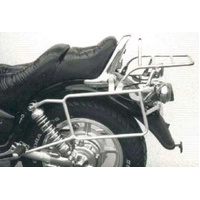 Complete carrier set (side case carrier and tubular luggage rack top case carrier) chrome for Yamaha XV 750/1100 original Sissybar (1992-1999)