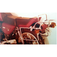 Complete carrier set (side case carrier and tubular luggage rack top case carrier) chrome for Moto Guzzi 850 Le Mans III (1982-1985)
