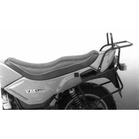 Complete carrier set (side case carrier and tubular luggage rack top case carrier) black for Moto Guzzi V 65 Lario (1984-1987)