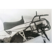 Complete carrier set (side case carrier and tubular luggage rack top case carrier) black for Moto Guzzi V11 Sport (2001-)