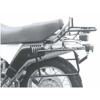 Complete carrier set (side case carrier and tubular luggage rack top case carrier) black for BMW R 80 GS Basic (1996)