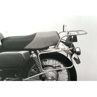 Complete carrier set (side case carrier and tubular luggage rack top case carrier) chrome for MZ Silver Star Classic 500 (1992-1997)