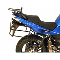 Complete carrier set (side case carrier and tubular luggage rack top case carrier) black for Triumph Sprint (1995-1998)