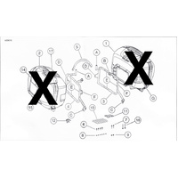 Side case carrier fixed black for BUELL XB 12 Ulysses (2006-2010)