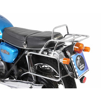 Complete carrier set (side case carrier and tubular luggage rack top case carrier) chrome for Honda CB 500 Four (1971-1978) / CB 500 F (1974-1978)