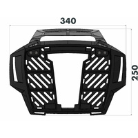 Alurack top case carrier black for Honda CB 600 F Hornet (2011-)
