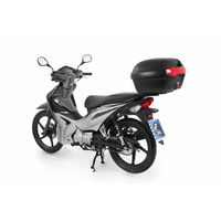 Journey Topcase 40 black incl. model-specific, black carrier in complete set for Honda Wave 110 i