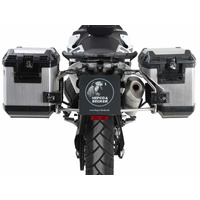 Case carrier set cutout stainless steel incl. Xplorer cutout silver Case set for KTM 790 Adventure/R (2019-2021)