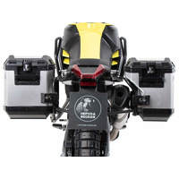 Case carrier set cutout black incl. Xplorer cutout silver Case set for Aprilia Tuareg (2022-2024)