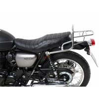Chrome tubular luggage rack top case carrier for Kawasaki W 800 Street / Cafe / Standard (2019-2025)