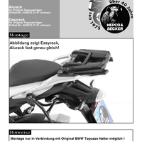 Alurack topcasetrack black for combination with original BMW topcasetrack for BMW S 1000 XR (2015-2019)