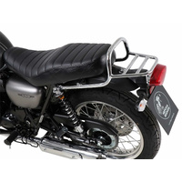 Chrome tubular luggage rack for Kawasaki W 800 Street / Cafe / Standard (2019-2025)