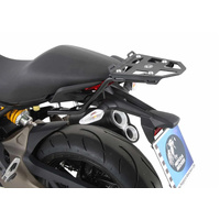 Minirack soft luggage rear carrier black for Ducati Monster 821 (2014-2017)