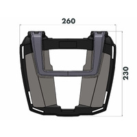 Easyrack top case carrier black for Honda CBF 1000 F (2010-)
