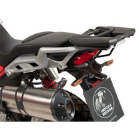 Easyrack top case carrier for combination with original luggage rack black for Moto Guzzi V 85 TT / Strada / Travel (2024-)