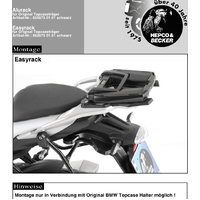 Easyrack topcasetrack for combination with original BMW topcasetrack black for BMW S 1000 XR (2015-2019)