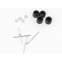 Moving limitation plastic stopper incl. Rivets for Hepco&Becker leather bags Liberty/Nevada/Buffalo/Ivory/Rugged