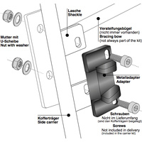 Lock adapter for sidecases to side carrier (1 pc)