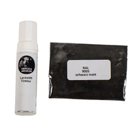 Paint repair set black matt