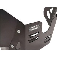 Black engine protection plate for original engine guard for Suzuki V-Strom 1050 XT (2020-2022)